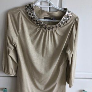 Cullen 100% Cashmere Stretch Tunic Top
